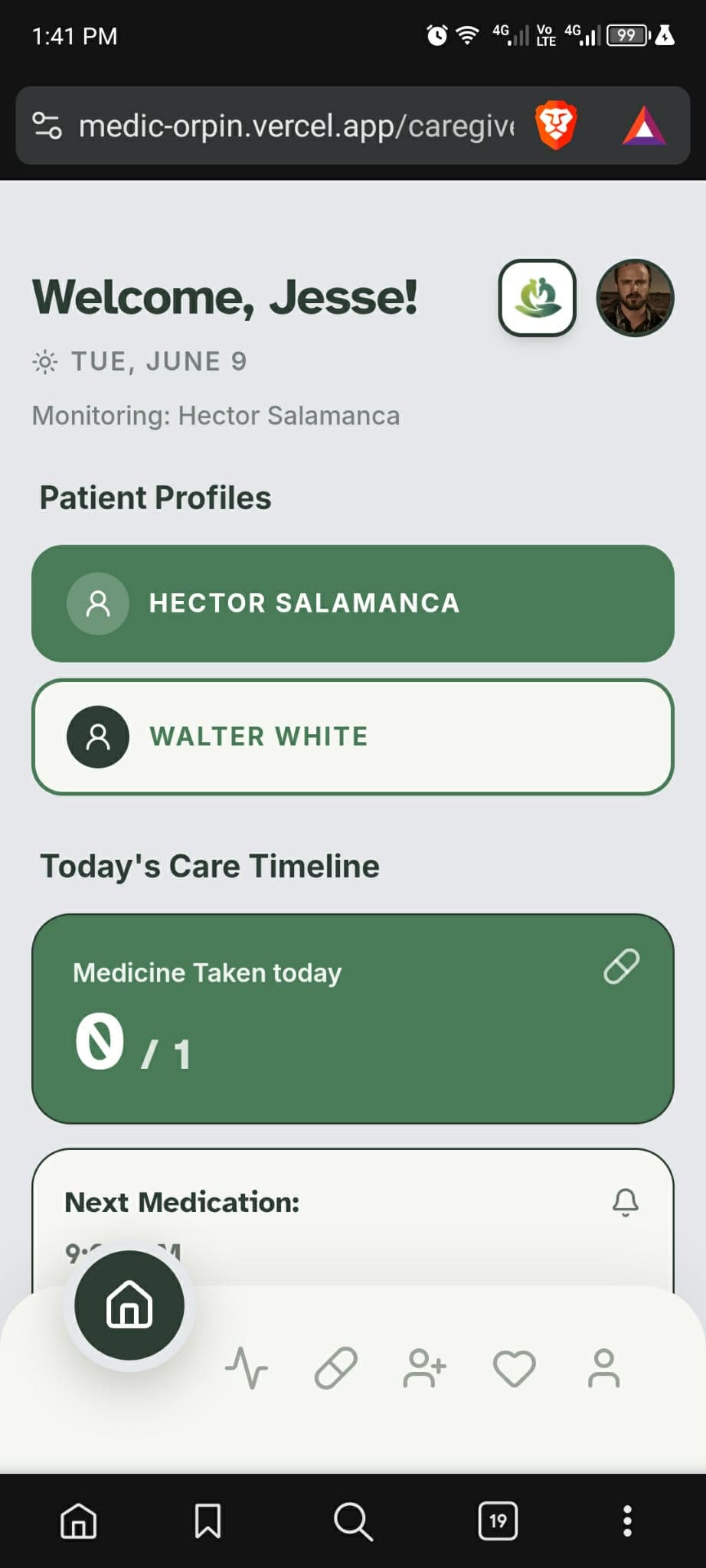 MEDIC dashboard preview 2